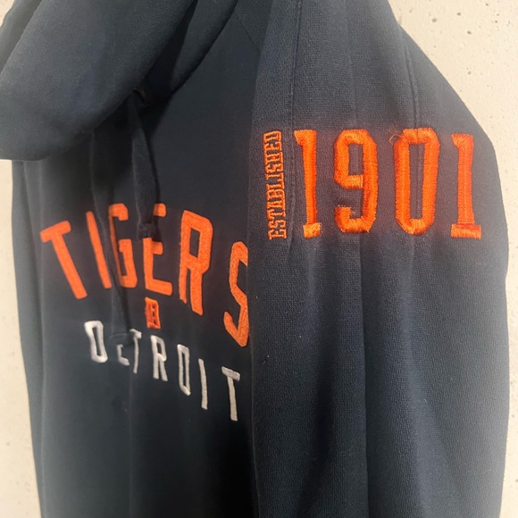 ⚾️🐅🔥Detroit Tigers Hooded Sweatshirt Hoodie EUC MLB - Picture 2 of 4